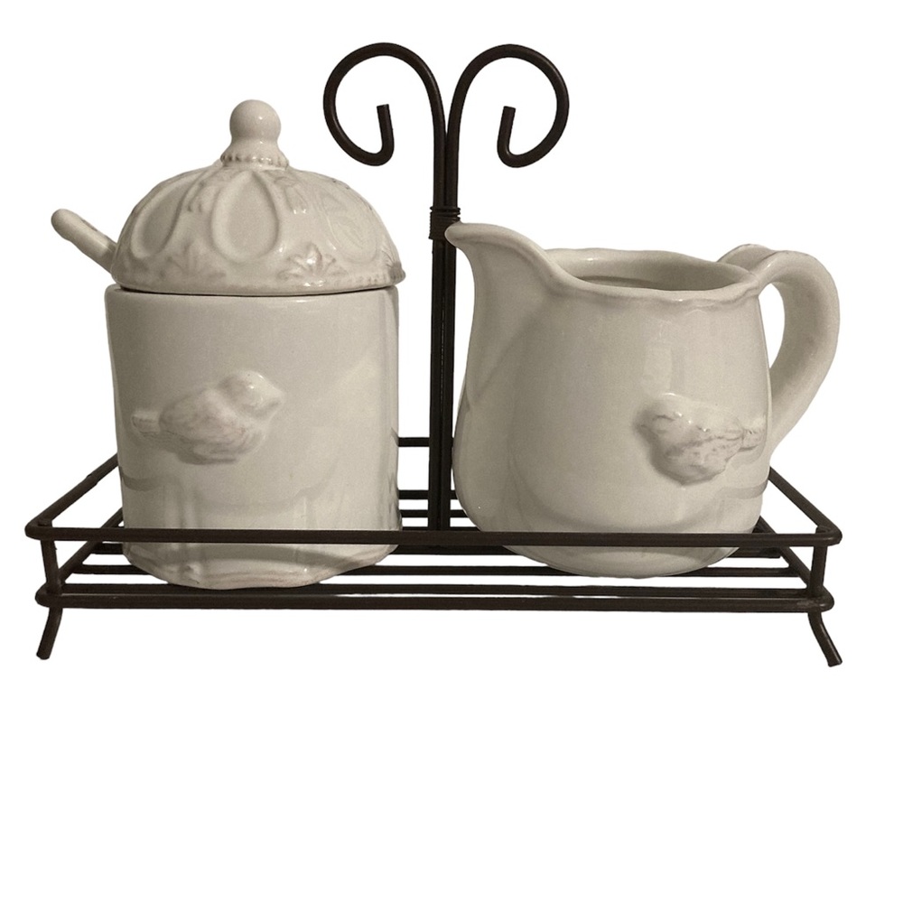 Mudpie creamer and sugar set